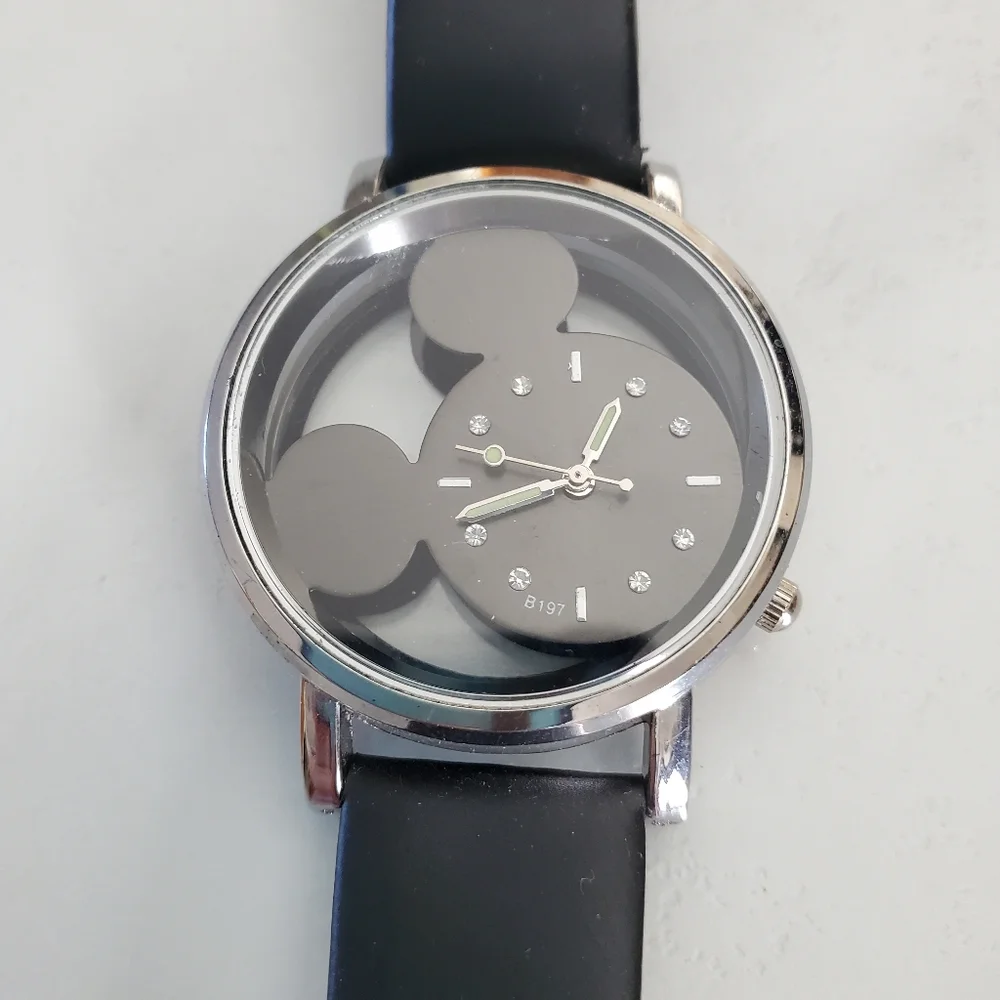 Black Mickey Mouse Watch